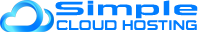 simple cloud hosting logo